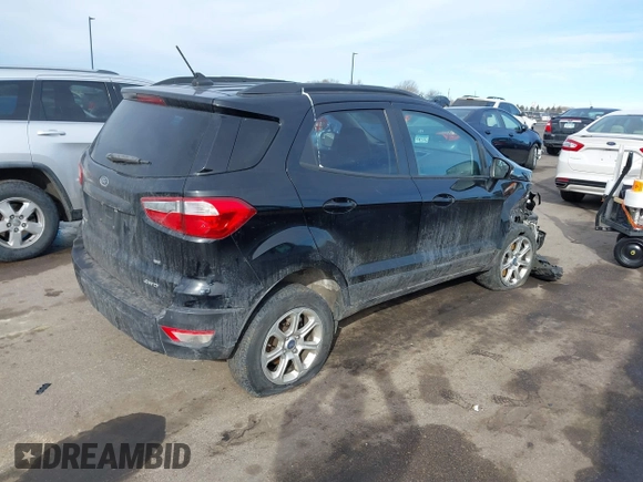 2018 Ford EcoSport SE with VIN MAJ6P1ULXJC228707, listed as a IAAI auction lot 41630469 with 91,070 mi miles. Bid and sale history available at carsss.com. Image 4.