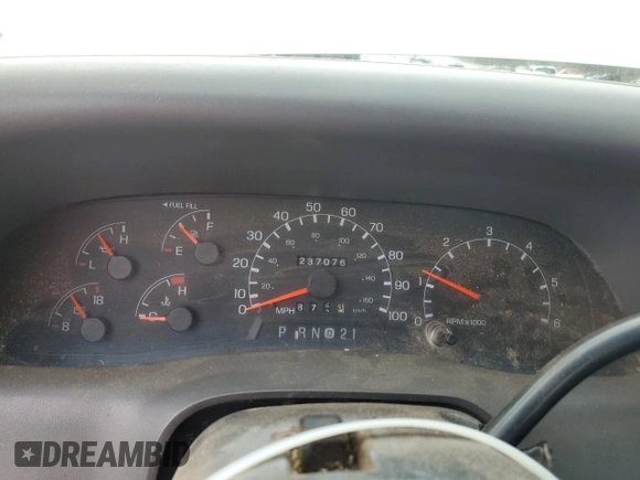 1999 Ford Super Duty F-250 XL with VIN 1FTNF20L6XED16672, listed as a Copart auction lot 75525844 with 237,076 mi miles and Salvage Title. Bid and sale history available at carsss.com. Image 9.