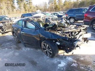 2018 Nissan Maxima SV with VIN 1N4AA6AP9JC377805, listed as a IAAI auction lot 41453330 with 140,095 mi miles. Bid and sale history available at carsss.com. Image 1.