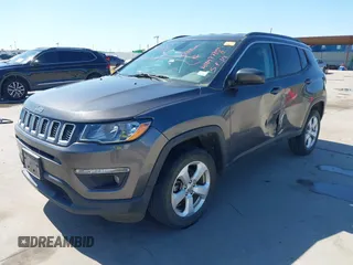2018 Jeep Compass Altitude with VIN 3C4NJDBBXJT185252, listed as a IAAI auction lot 41847785 with 126,915 mi miles and . Bid and sale history available at carsss.com. Image 19.