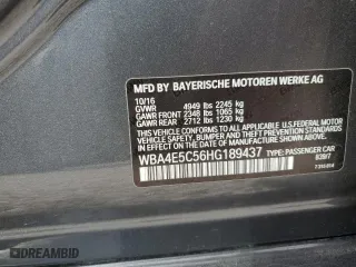 2017 BMW 4 Series 440i xDrive with VIN WBA4E5C56HG189437, listed as a Copart auction lot 44070615 with 66,793 mi miles and Salvage Title. Bid and sale history available at carsss.com. Image 14.