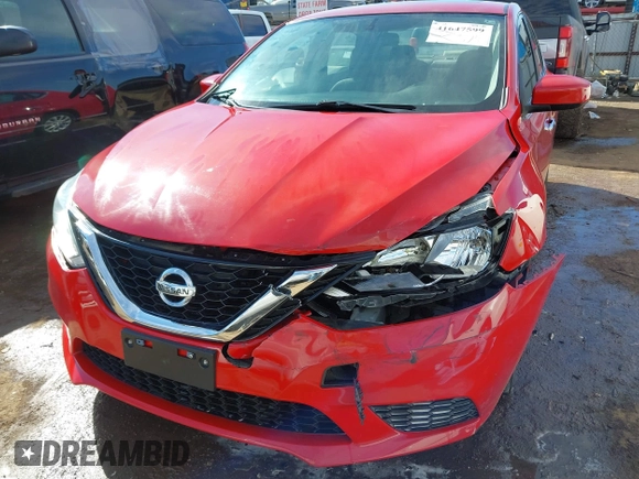 2017 Nissan Sentra S with VIN 3N1AB7APXHY304590, listed as a IAAI auction lot 41647599 with 86,294 mi miles and . Bid and sale history available at carsss.com. Image 6.