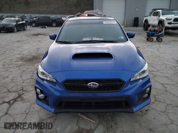 2021 Subaru WRX Premium with VIN JF1VA1C69M9822568, listed as a Copart auction lot 81833414 with 28,474 mi miles and Salvage Title. Bid and sale history available at carsss.com. Image 5.