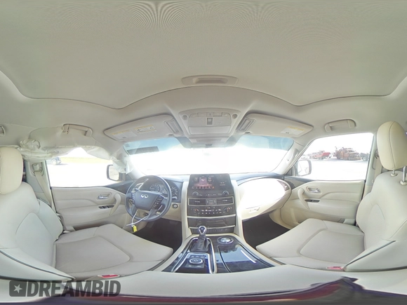 2022 Infiniti QX80 LUXE with VIN JN8AZ2AF9N9743479, listed as a Copart auction lot 49487225 with 44,780 mi miles and Salvage Title. Bid and sale history available at carsss.com. Image 14.