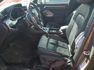 2020 Audi Q3 S line Premium with VIN WA1DECF37L1052630, listed as a Copart auction lot 45125555 with 57,910 mi miles and Non Repairable. Bid and sale history available at carsss.com. Image 7.