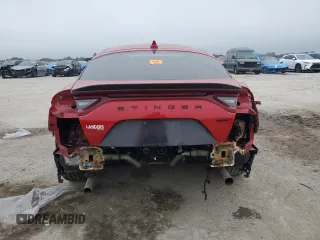 2020 Kia Stinger GT with VIN KNAE35LC4L6079560, listed as a Copart auction lot 89122095 with Not Provided miles and Salvage Title. Bid and sale history available at DreamBid. Image 6.