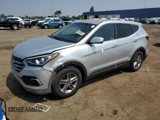 2017 Hyundai Santa Fe 2.4L z VIN 5XYZTDLB9HG437505, wystawiony jako Copart lot #64599885 z przebiegiem 93 178 mil mil oraz Czysty tytuł • Clean title. Historia ofert i sprzedaży dostępna na DreamBid. Obrazek 1.