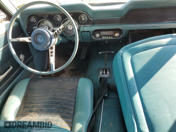 1967 Ford Mustang z VIN 7T01T287723, wystawiony jako Copart lot #79363484 z przebiegiem 360 421 mil mil oraz Szkoda całkowita • Salvage title. Historia ofert i sprzedaży dostępna na DreamBid. Obrazek 8.