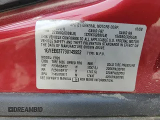 2009 Cadillac SRX RWD z VIN 1GYEE637790145952, wystawiony jako Copart lot #50309815 z przebiegiem 130 858 mil mil oraz Szkoda całkowita • Salvage title. Historia ofert i sprzedaży dostępna na DreamBid. Obrazek 15.