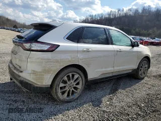 2017 Ford Edge Titanium with VIN 2FMPK4K81HBC42823, listed as a Copart auction lot 45937205 with 0 mi miles and Salvage Title. Bid and sale history available at carsss.com. Image 3.