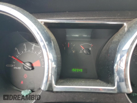 2007 Ford Mustang Deluxe with VIN 1ZVFT84N475327789, listed as a Copart auction lot 59696285 with 192,049 mi miles and Salvage title. Bid and sale history available at DreamBid. Image 9.