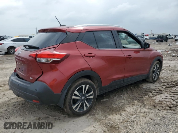 2020 Nissan Kicks SV with VIN 3N1CP5CV1LL503351, listed as a Copart auction lot 51179905 with 51,122 mi miles and Salvage Title. Bid and sale history available at DreamBid. Image 3.