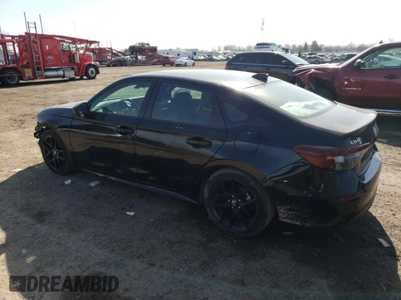 2025 Honda Civic Sport with VIN 2HGFE2F54SH101309, listed as a Copart auction lot 48786545 with 41,603 mi miles and Salvage title. Bid and sale history available at DreamBid. Image 2.