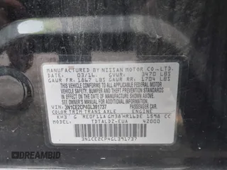 2016 Nissan Note SV with VIN 3N1CE2CP4GL391737, listed as a IAAI auction lot 40532707 with 72,104 mi miles and . Bid and sale history available at DreamBid. Image 9.