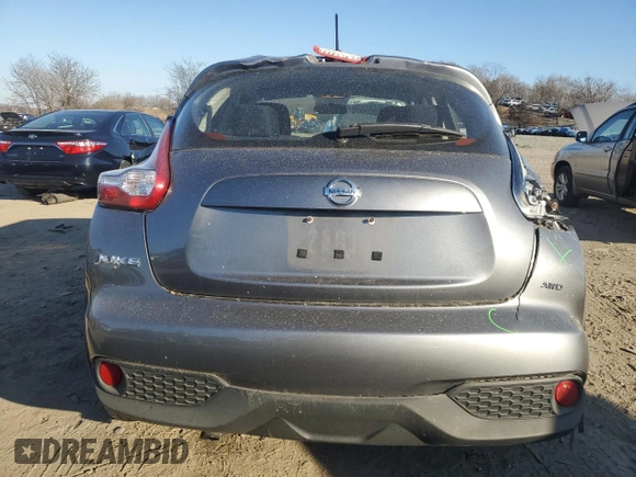 2016 Nissan Juke S with VIN JN8AF5MV0GT654595, listed as a Copart auction lot 47496055 with 15,989 mi miles and Salvage Title. Bid and sale history available at carsss.com. Image 6.