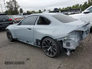 2024 BMW M2 with VIN 3MF13DM00R8D93317, listed as a Copart auction lot 74612214 with 2,467 mi miles and Salvage Title. Bid and sale history available at carsss.com. Image 2.