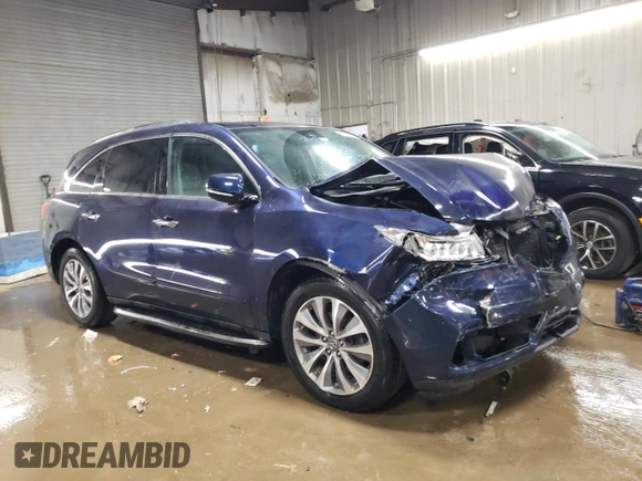 2016 Acura MDX w/Tech/Entertainment with VIN 5FRYD4H69GB016229, listed as a Copart auction lot 50205395 with 163,865 mi miles and Salvage Title. Bid and sale history available at carsss.com. Image 4.