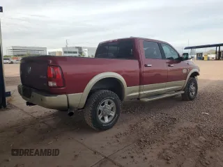 2012 Ram 2500 Laramie Longhorn with VIN 3C6UD5GL7CG301830, listed as a Copart auction lot 81342604 with 427,889 mi miles and Salvage Title. Bid and sale history available at carsss.com. Image 3.