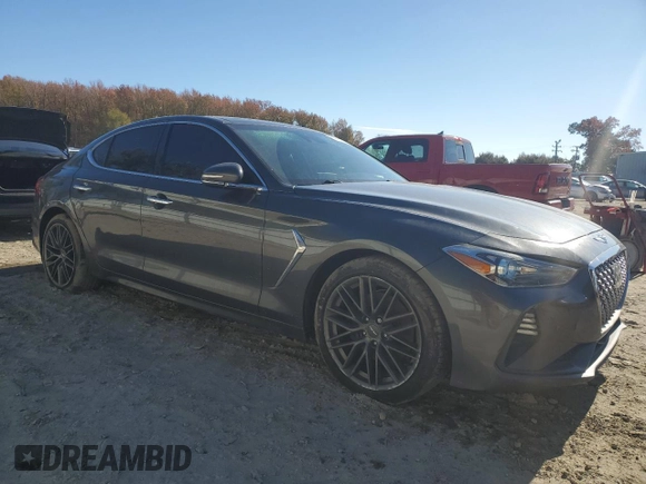 2019 Genesis G70 Advanced with VIN KMTG44LA5KU015394, listed as a Copart auction lot 81923194 with 128,676 mi miles and Salvage Title. Bid and sale history available at DreamBid. Image 4.