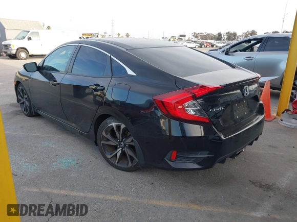2021 Honda Civic Sport with VIN 2HGFC2F81MH515005, listed as a IAAI auction lot 41725843 with 43,583 mi miles and . Bid and sale history available at DreamBid. Image 3.