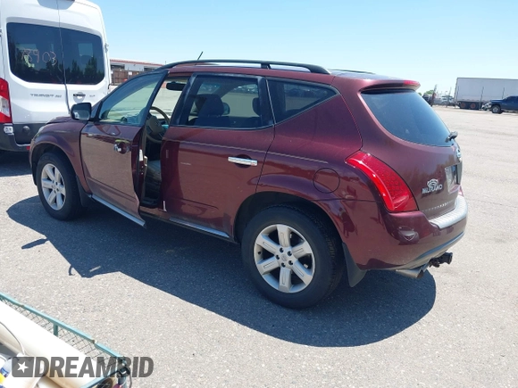 2006 Nissan Murano S with VIN JN8AZ08W66W506669, listed as a IAAI auction lot 42467625 with 183,483 mi miles and . Bid and sale history available at DreamBid. Image 3.