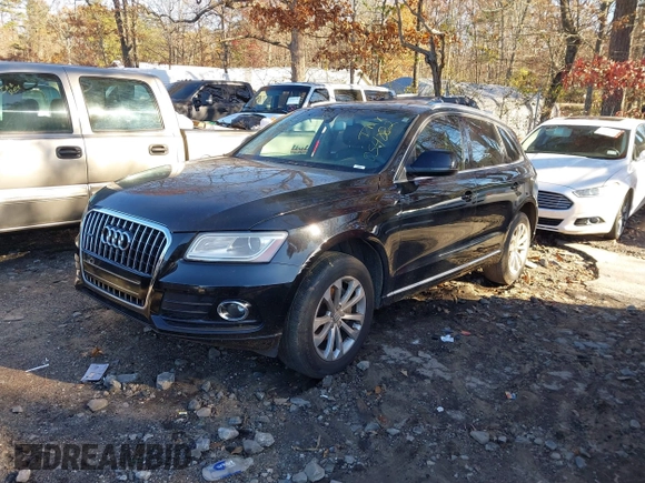 2013 Audi Q5 Premium with VIN WA1CFAFPXDA054082, listed as a IAAI auction lot 41086963 with 162,283 mi miles. Bid and sale history available at carsss.com. Image 2.