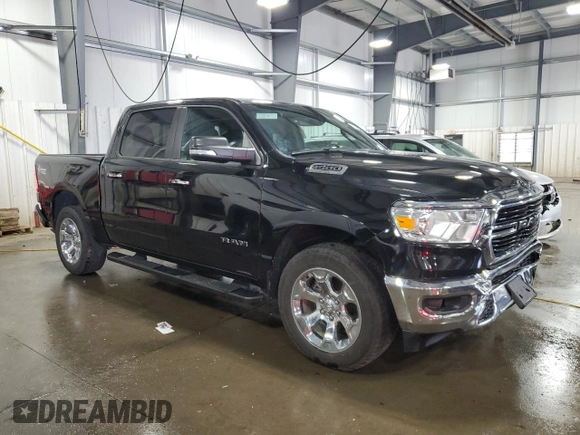 2020 Ram 1500 Big Horn with VIN 1C6RRFFGXLN302396, listed as a Copart auction lot 61240425 with 81,681 mi miles and Salvage title. Bid and sale history available at DreamBid. Image 4.