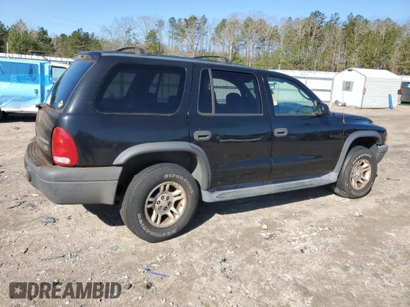2003 Dodge Durango Sport with VIN 1D4HS38N33F515576, listed as a Copart auction lot 50694365 with 187,847 mi miles and Salvage title. Bid and sale history available at DreamBid. Image 3.