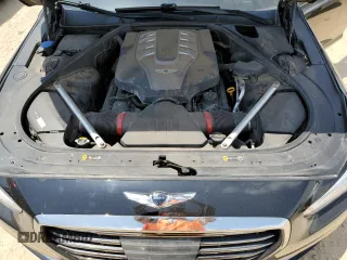 2017 Genesis G90 Ultimate z VIN KMHG54JH0HU031003, wystawiony jako Copart lot #52653315 z przebiegiem 123 061 mil mil oraz Czysty tytuł • Clean title. Historia ofert i sprzedaży dostępna na DreamBid. Obrazek 11.