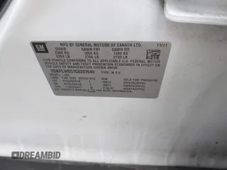 2012 GMC Terrain SLT-2 with VIN 2GKFLWE51C6207649, listed as a IAAI auction lot 41506133 with 170,316 mi miles. Bid and sale history available at carsss.com. Image 9.