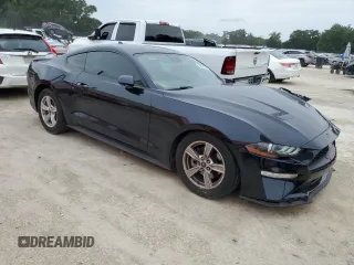2021 Ford Mustang EcoBoost with VIN 1FA6P8TH7M5111908, listed as a Copart auction lot 59636085 with 57,667 mi miles and Salvage title. Bid and sale history available at DreamBid. Image 4.