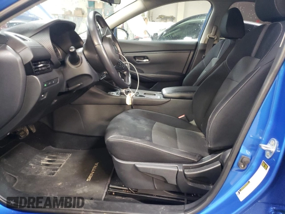 2020 Nissan Sentra SV with VIN 3N1AB8CV0LY310229, listed as a Copart auction lot 48585435 with 49,936 mi miles and Salvage Title. Bid and sale history available at carsss.com. Image 7.