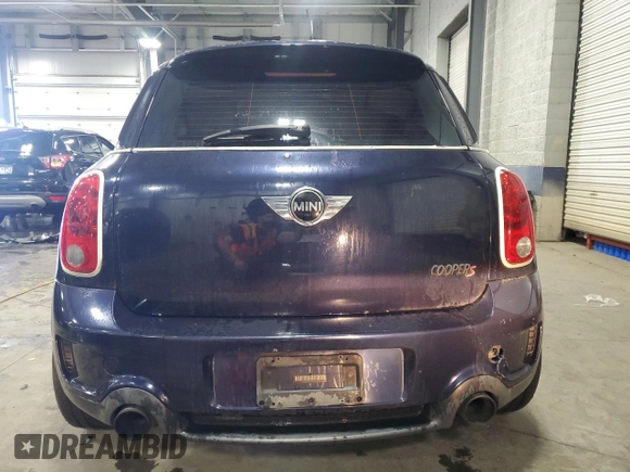 2011 MINI Countryman S with VIN WMWZC3C52BWM25644, listed as a Copart auction lot 58213835 with Not provided miles and Clean title. Bid and sale history available at DreamBid. Image 6.
