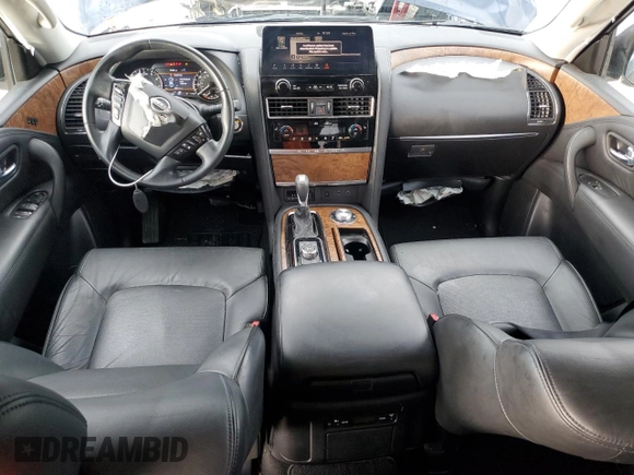 2022 Nissan Armada SL with VIN JN8AY2BDXN9677573, listed as a Copart auction lot 85111554 with 42,637 mi miles and Salvage Title. Bid and sale history available at carsss.com. Image 8.