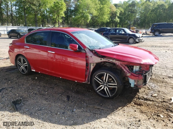2017 Honda Accord Sedan Sport with VIN 1HGCR2F53HA273930, listed as a Copart auction lot 52226455 with 148,045 mi miles and Salvage Title. Bid and sale history available at carsss.com. Image 4.