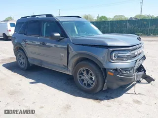 2024 Ford Bronco Sport Big Bend with VIN 3FMCR9B65RRE39616, listed as a IAAI auction lot 42046598 with 24,370 mi miles. Bid and sale history available at carsss.com. Image 1.