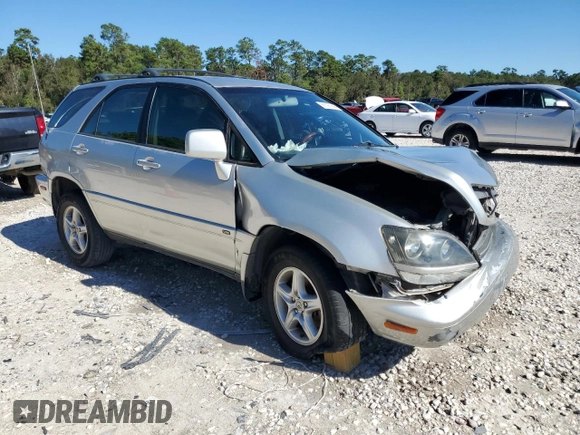 2002 Lexus RX 300 with VIN JTJGF10U820149732, listed as a Copart auction lot 81187564 with 0 mi miles and Salvage Title. Bid and sale history available at carsss.com. Image 4.
