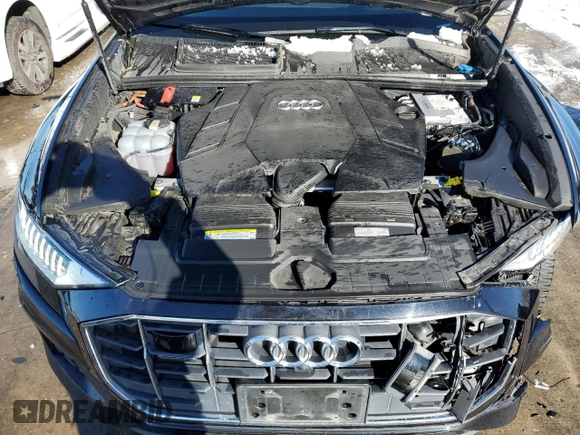 2019 Audi Q8 Prestige with VIN WA1CVAF11KD045541, listed as a Copart auction lot 87643435 with 62,807 mi miles and Salvage title. Bid and sale history available at DreamBid. Image 12.