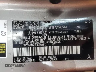 2020 Lexus RX with VIN 2T2HZMAA9LC169513, listed as a Copart auction lot 45373275 with 55,463 mi miles and Salvage Title. Bid and sale history available at carsss.com. Image 13.