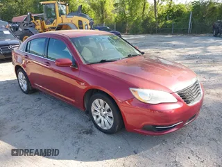 2014 Chrysler 200 LX with VIN 1C3CCBAB2EN212963, listed as a IAAI auction lot 42185158 with 244,647 mi miles. Bid and sale history available at carsss.com. Image 1.