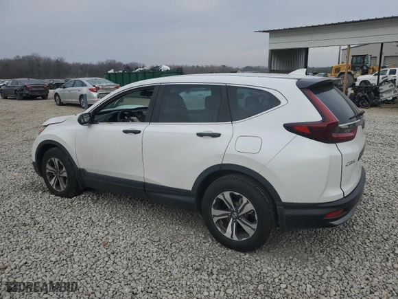 2021 Honda CR-V LX with VIN 5J6RW1H22ML007810, listed as a Copart auction lot 47586945 with 43,573 mi miles and Salvage Title. Bid and sale history available at carsss.com. Image 2.