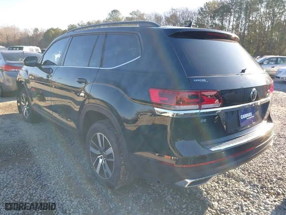 2022 Volkswagen Atlas 2.0T SE with VIN 1V2DP2CA4NC532255, listed as a IAAI auction lot 41596701 with 33,352 mi miles. Bid and sale history available at carsss.com. Image 3.