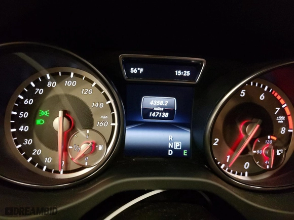 2014 Mercedes-Benz CLA-Class CLA 250 with VIN WDDSJ4EB1EN093781, listed as a Copart auction lot 46307255 with 147,138 mi miles and Salvage Title. Bid and sale history available at carsss.com. Image 9.