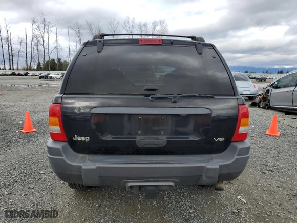 2001 Jeep Grand Cherokee Laredo with VIN 1J4GW48N31C578186, listed as a Copart auction lot 48972855 with 161,623 mi miles and Clean Title. Bid and sale history available at carsss.com. Image 6.