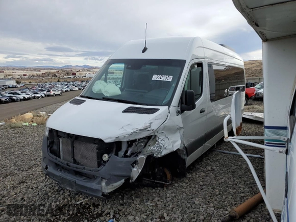 2023 Mercedes-Benz Sprinter Passenger with VIN W1Z4NGHYXPT142992, listed as a Copart auction lot 85816034 with 34,119 mi miles and Clean Title. Bid and sale history available at carsss.com. Image 2.