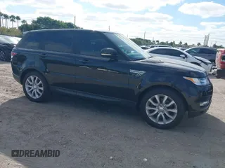2015 Land Rover Range Rover Sport HSE with VIN SALWR2VF2FA608851, listed as a IAAI auction lot 40972323 with 43,802 mi miles. Bid and sale history available at carsss.com. Image 1.