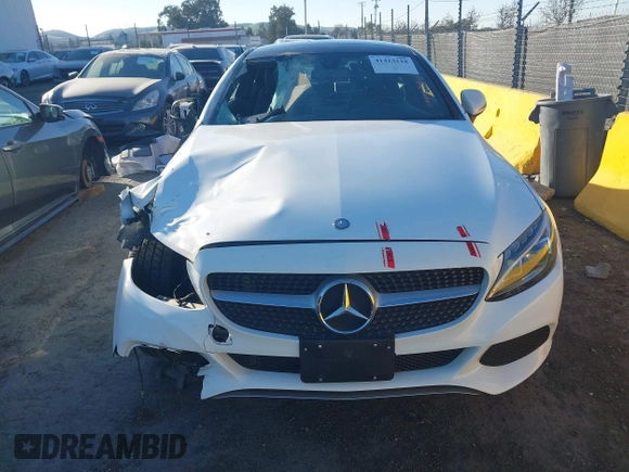 2017 Mercedes-Benz C 300 with VIN WDDWJ4JB4HF505505, listed as a IAAI auction lot 41413118 with 33,022 mi miles and . Bid and sale history available at carsss.com. Image 11.