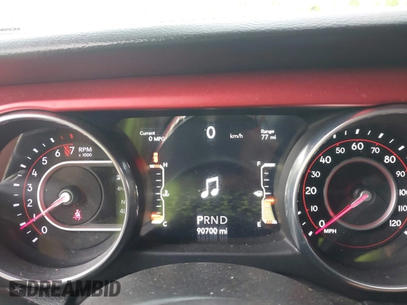 2018 Jeep Wrangler Unlimited Rubicon with VIN 1C4HJXFG3JW273266, listed as a IAAI auction lot 42093919 with 90,700 mi miles and . Bid and sale history available at DreamBid. Image 7.