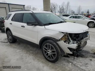 2018 Ford Explorer Sport with VIN 1FM5K8GT7JGC68739, listed as a Copart auction lot 43932205 with 66,358 mi miles and Clean Title. Bid and sale history available at carsss.com. Image 4.