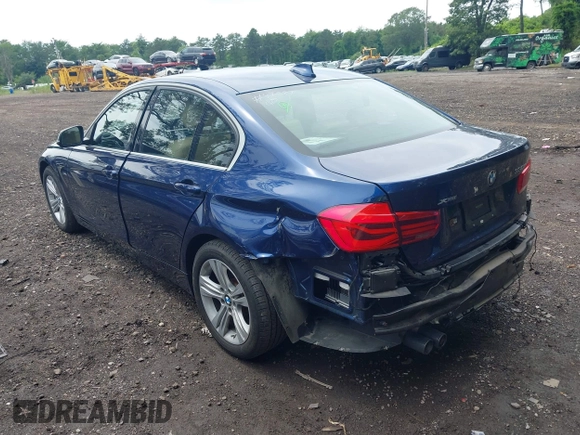 2018 BMW 3 Series 330i xDrive with VIN WBA8D9C52JA608243, listed as a IAAI auction lot 42630988 with 48,015 mi miles and . Bid and sale history available at DreamBid. Image 3.